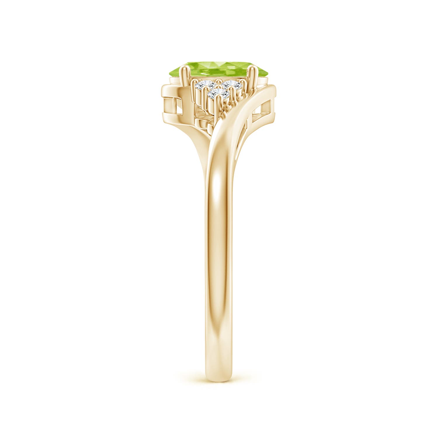 AA - Peridot / 0.96 CT / 14 KT Yellow Gold