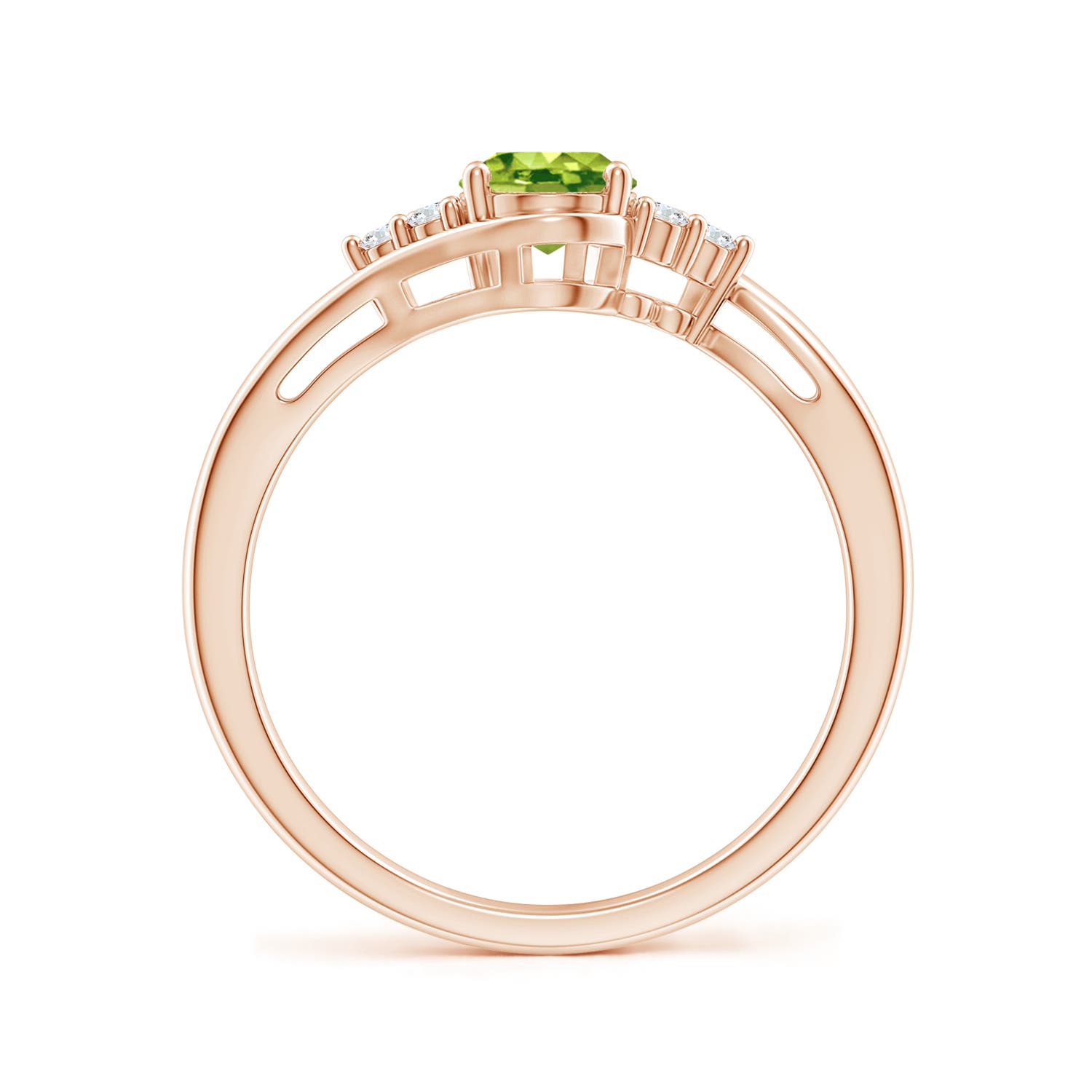 AAA - Peridot / 0.96 CT / 14 KT Rose Gold