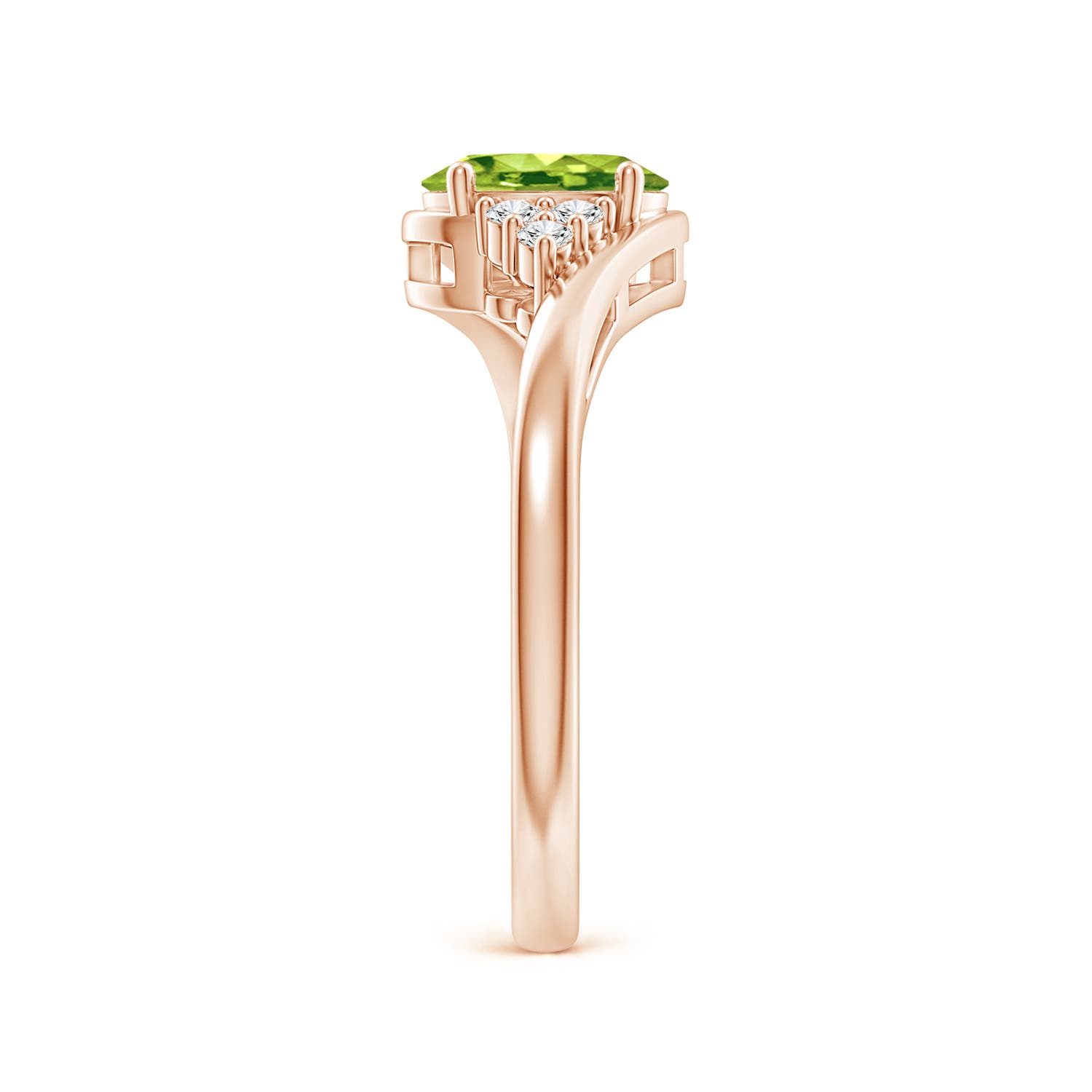 AAA - Peridot / 0.96 CT / 14 KT Rose Gold