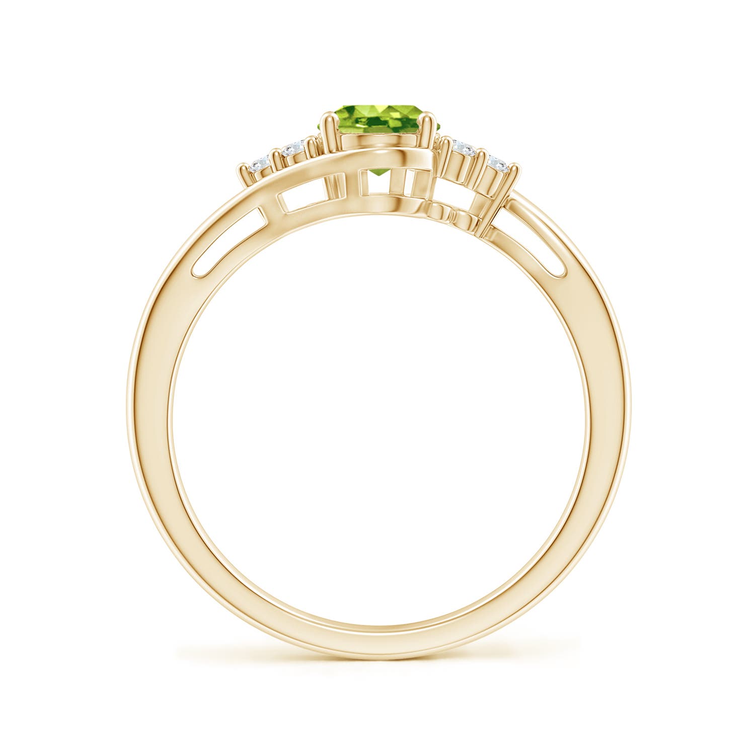 AAA - Peridot / 0.96 CT / 14 KT Yellow Gold