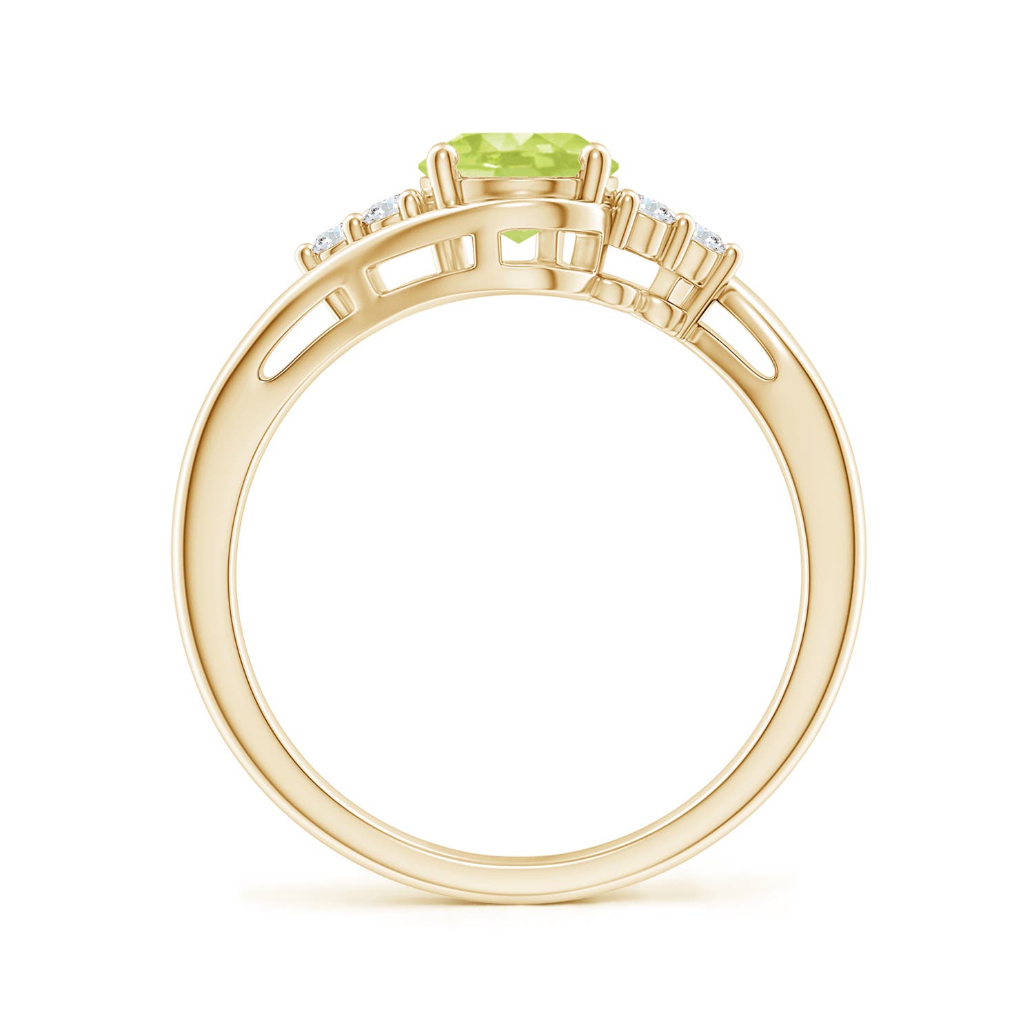 A - Peridot / 1.52 CT / 14 KT Yellow Gold