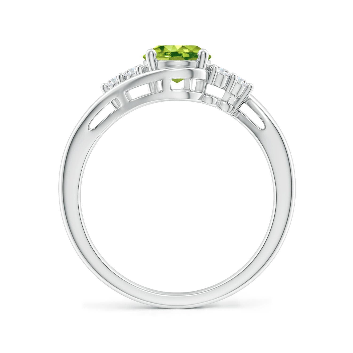 AAA - Peridot / 1.52 CT / 14 KT White Gold