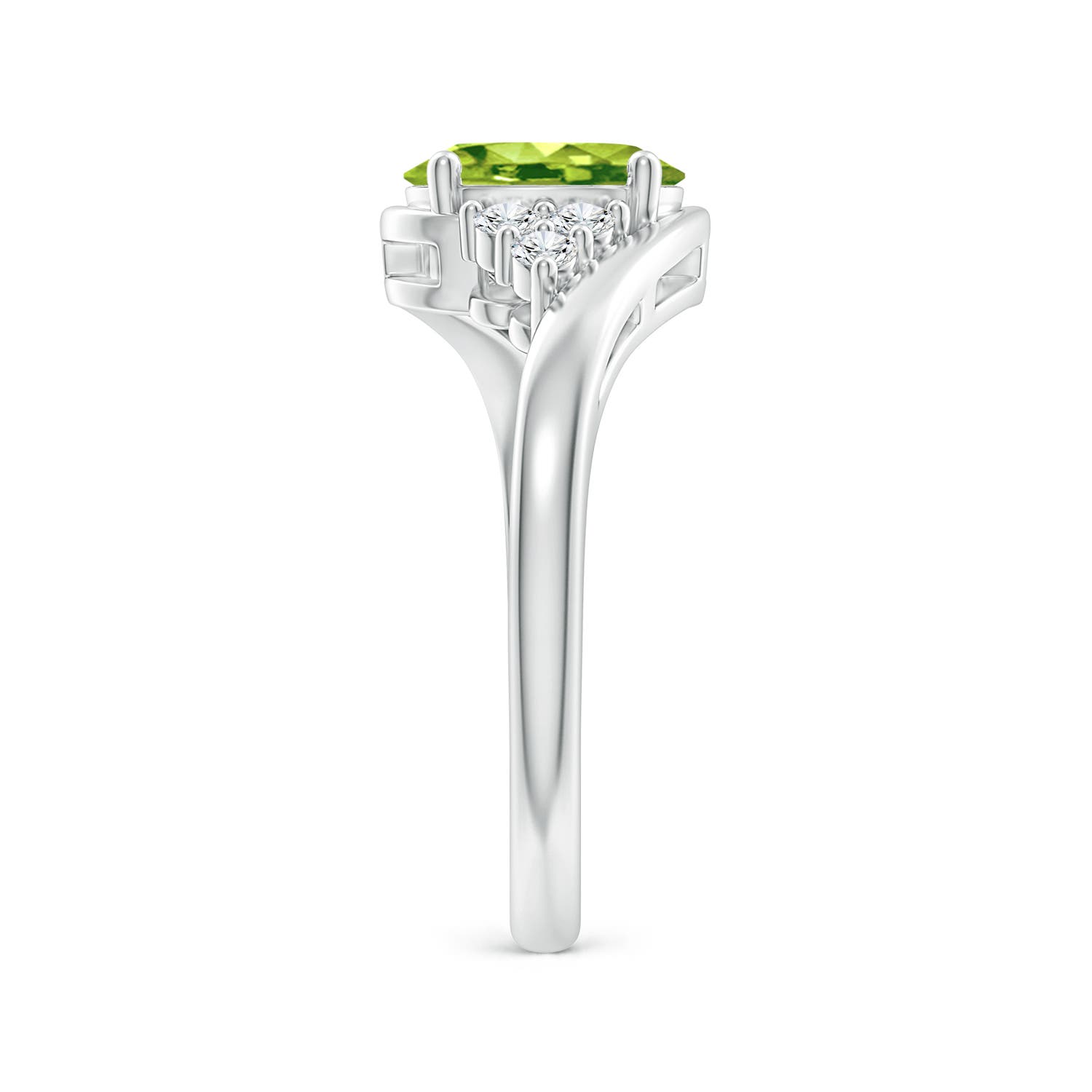 AAA - Peridot / 1.52 CT / 14 KT White Gold