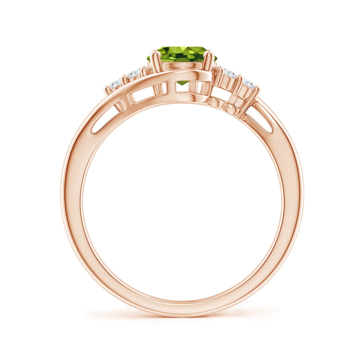 AAAA - Peridot / 1.52 CT / 14 KT Rose Gold