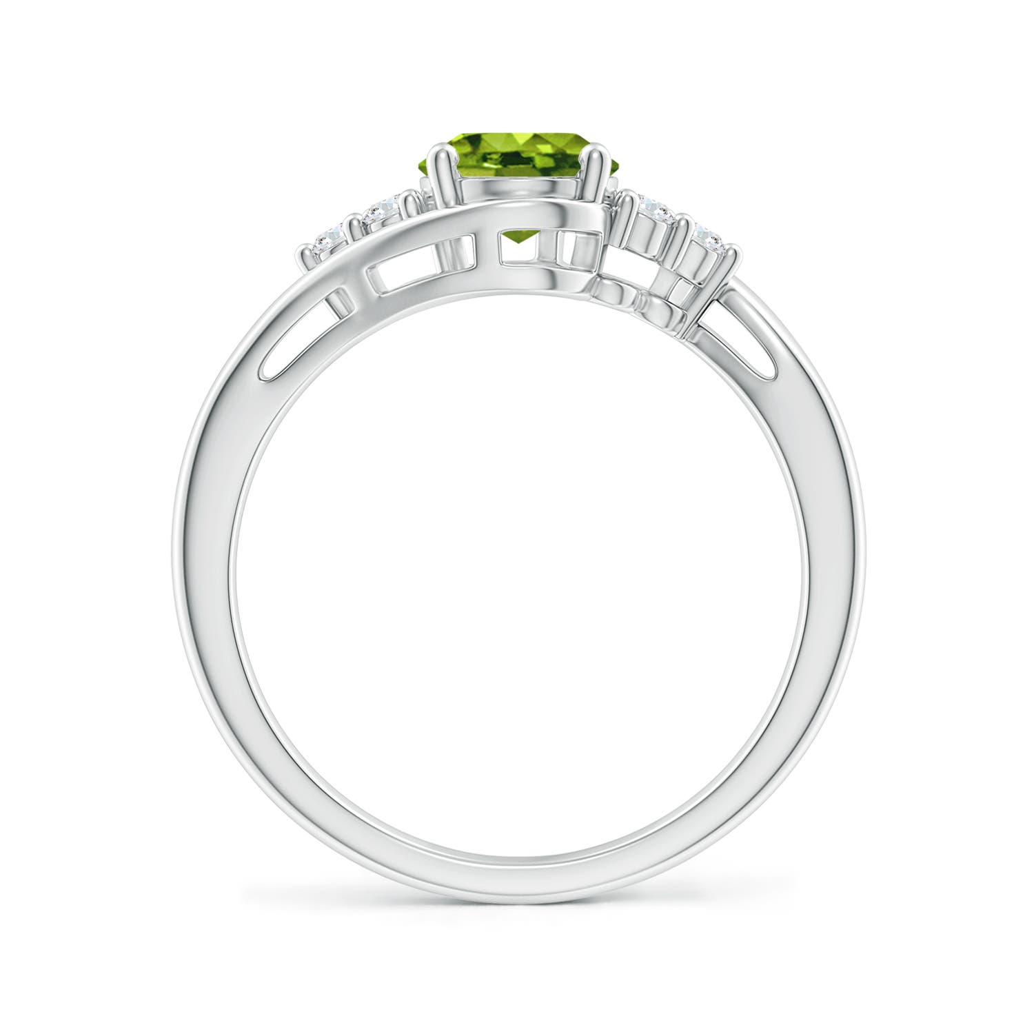 AAAA - Peridot / 1.52 CT / 14 KT White Gold