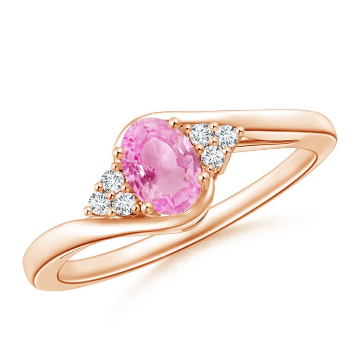 A - Pink Sapphire / 0.63 CT / 14 KT Rose Gold