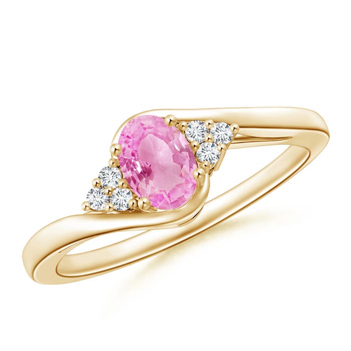 A - Pink Sapphire / 0.63 CT / 14 KT Yellow Gold