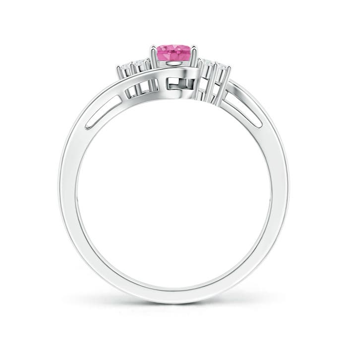 AA - Pink Sapphire / 0.63 CT / 14 KT White Gold