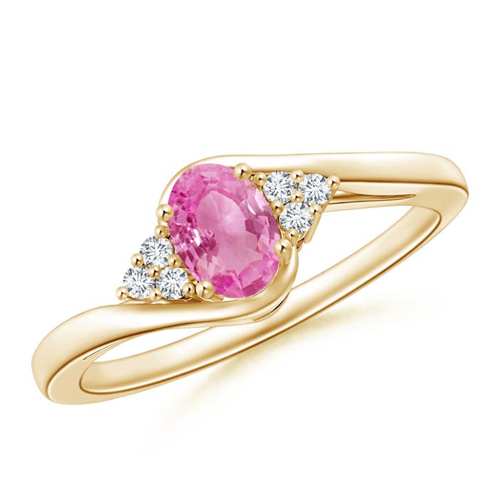 AA - Pink Sapphire / 0.63 CT / 14 KT Yellow Gold