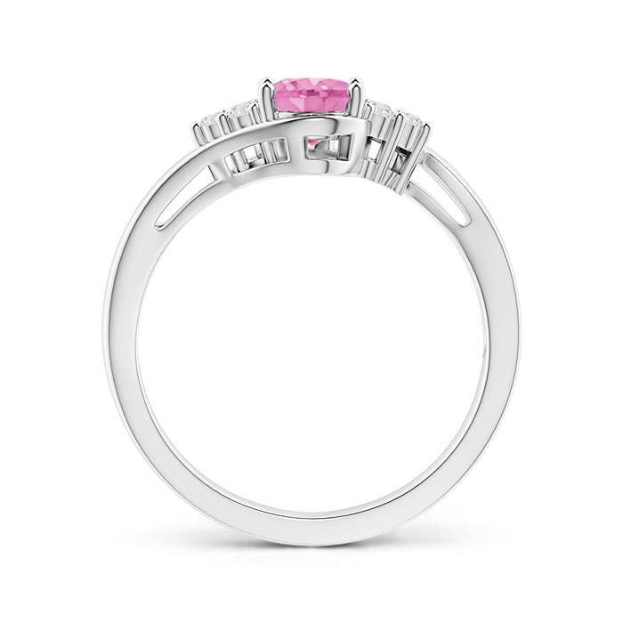 A - Pink Sapphire / 0.96 CT / 14 KT White Gold