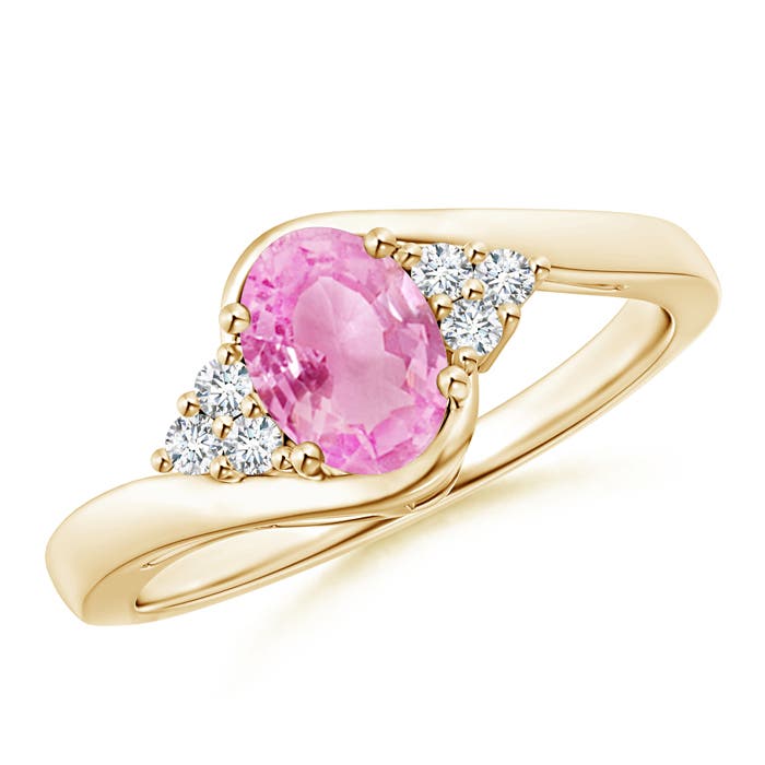 A - Pink Sapphire / 0.96 CT / 14 KT Yellow Gold