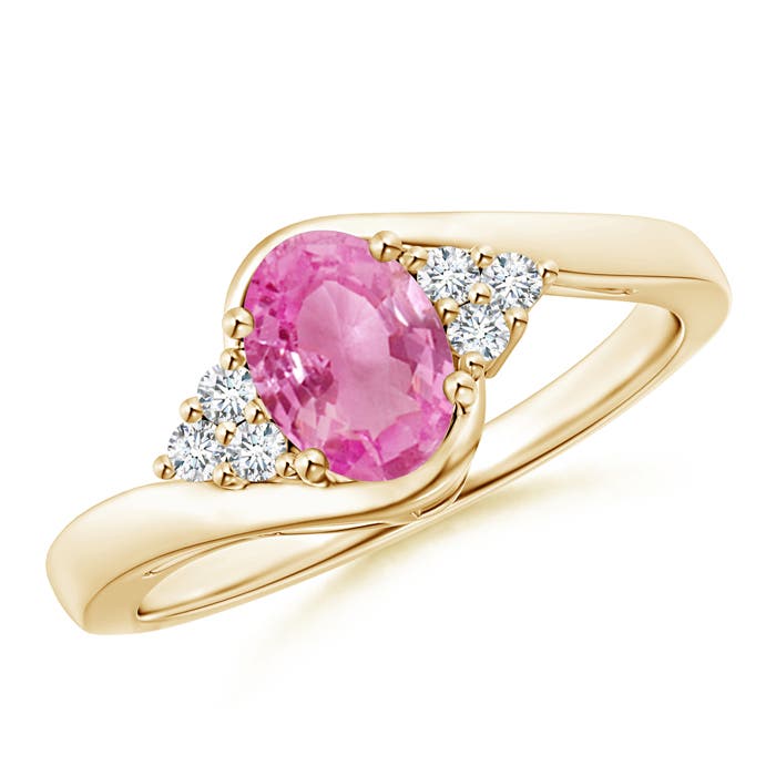 AA - Pink Sapphire / 0.96 CT / 14 KT Yellow Gold