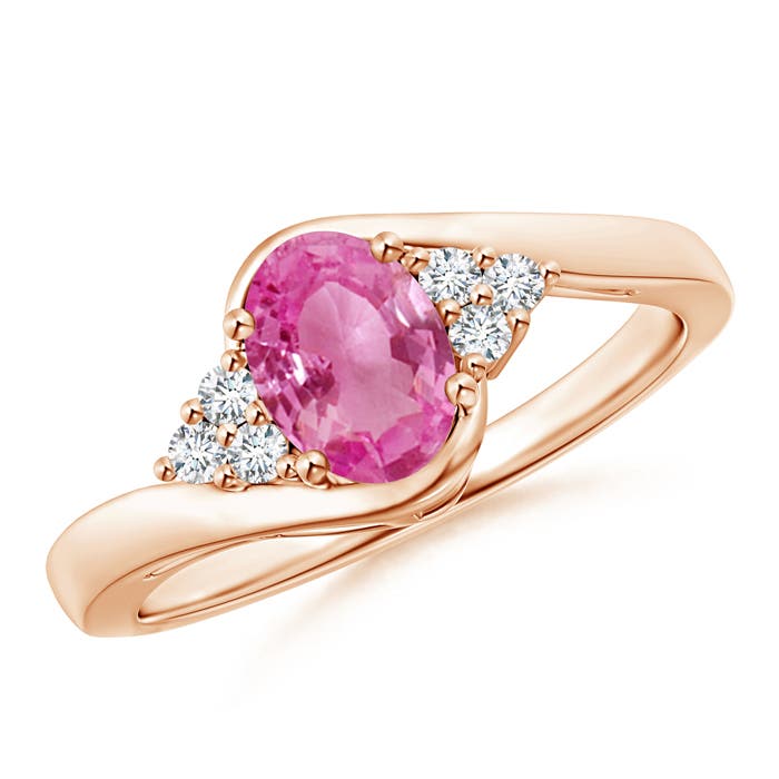 AAA - Pink Sapphire / 0.96 CT / 14 KT Rose Gold