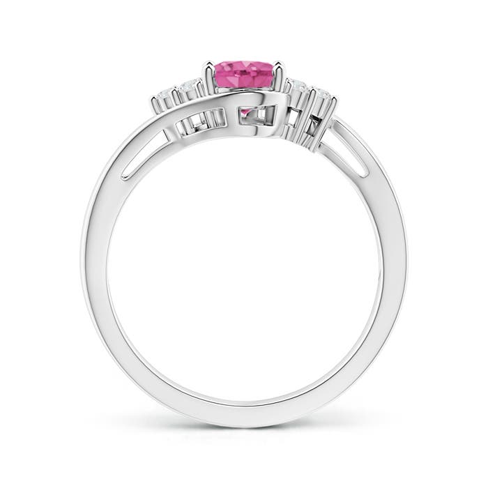 AAA - Pink Sapphire / 0.96 CT / 14 KT White Gold