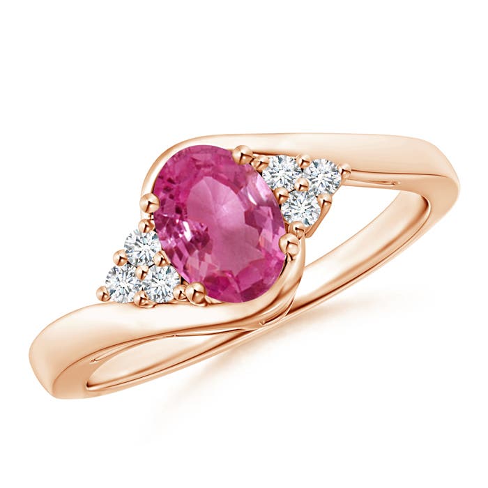 AAAA - Pink Sapphire / 0.96 CT / 14 KT Rose Gold