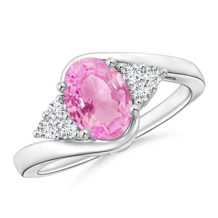 A - Pink Sapphire / 1.62 CT / 14 KT White Gold