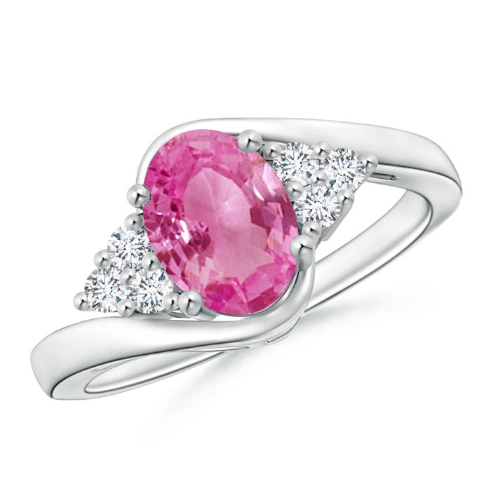 AAA - Pink Sapphire / 1.62 CT / 14 KT White Gold