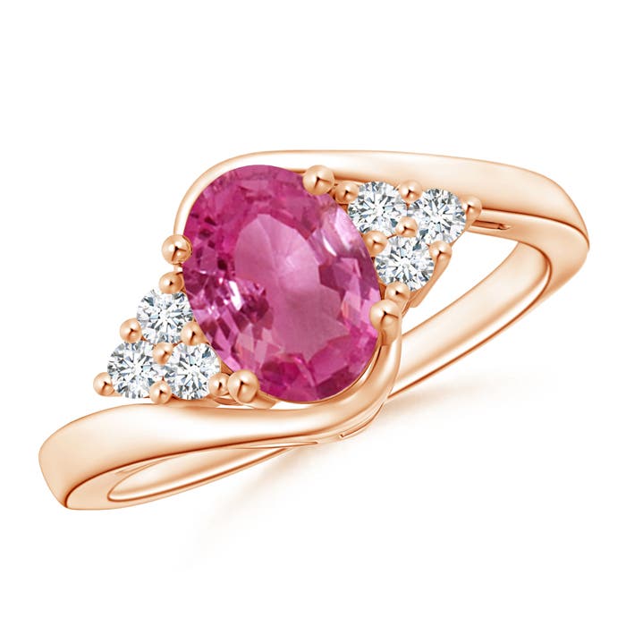 AAAA - Pink Sapphire / 1.62 CT / 14 KT Rose Gold