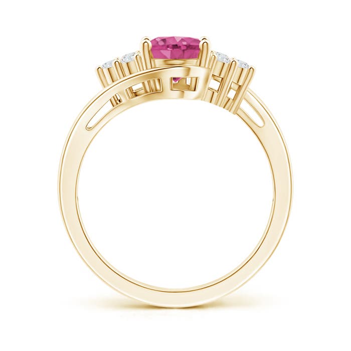 AAAA - Pink Sapphire / 1.62 CT / 14 KT Yellow Gold