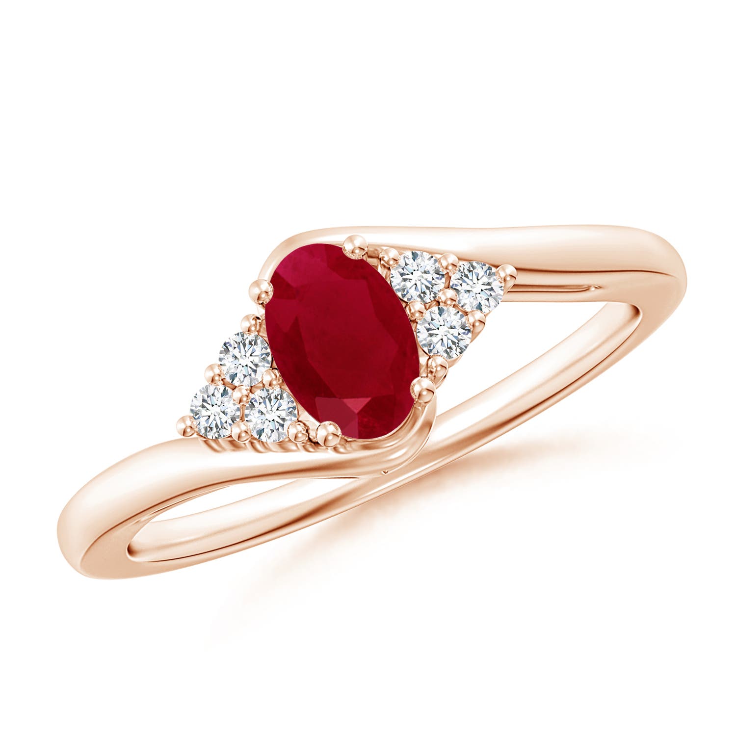 AA - Ruby / 0.68 CT / 14 KT Rose Gold