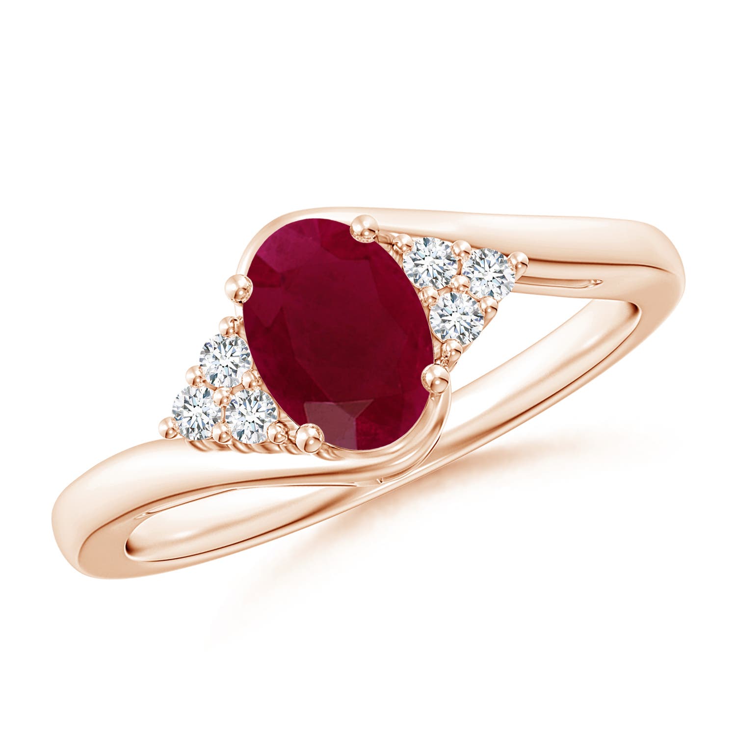 A - Ruby / 1.11 CT / 14 KT Rose Gold