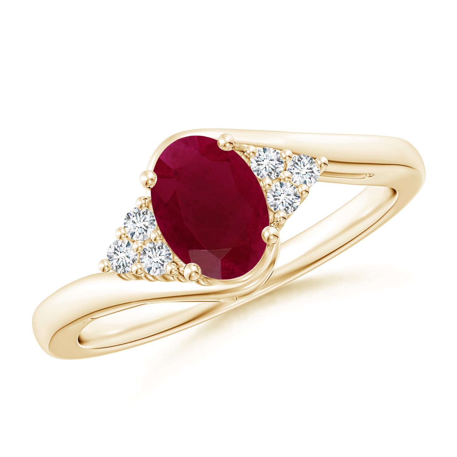 A - Ruby / 1.11 CT / 14 KT Yellow Gold