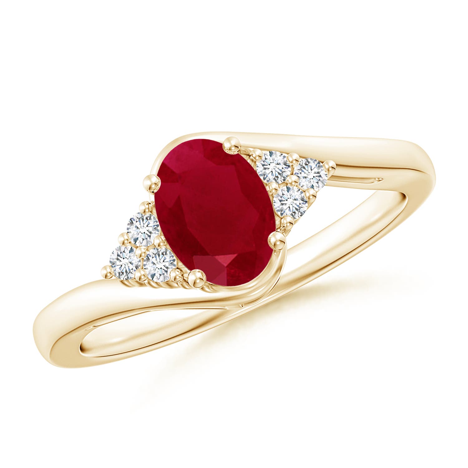 AA - Ruby / 1.11 CT / 14 KT Yellow Gold