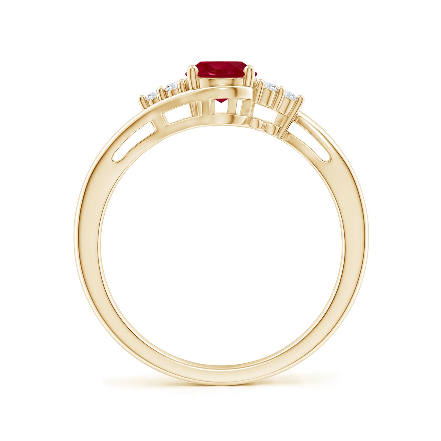 AA - Ruby / 1.11 CT / 14 KT Yellow Gold