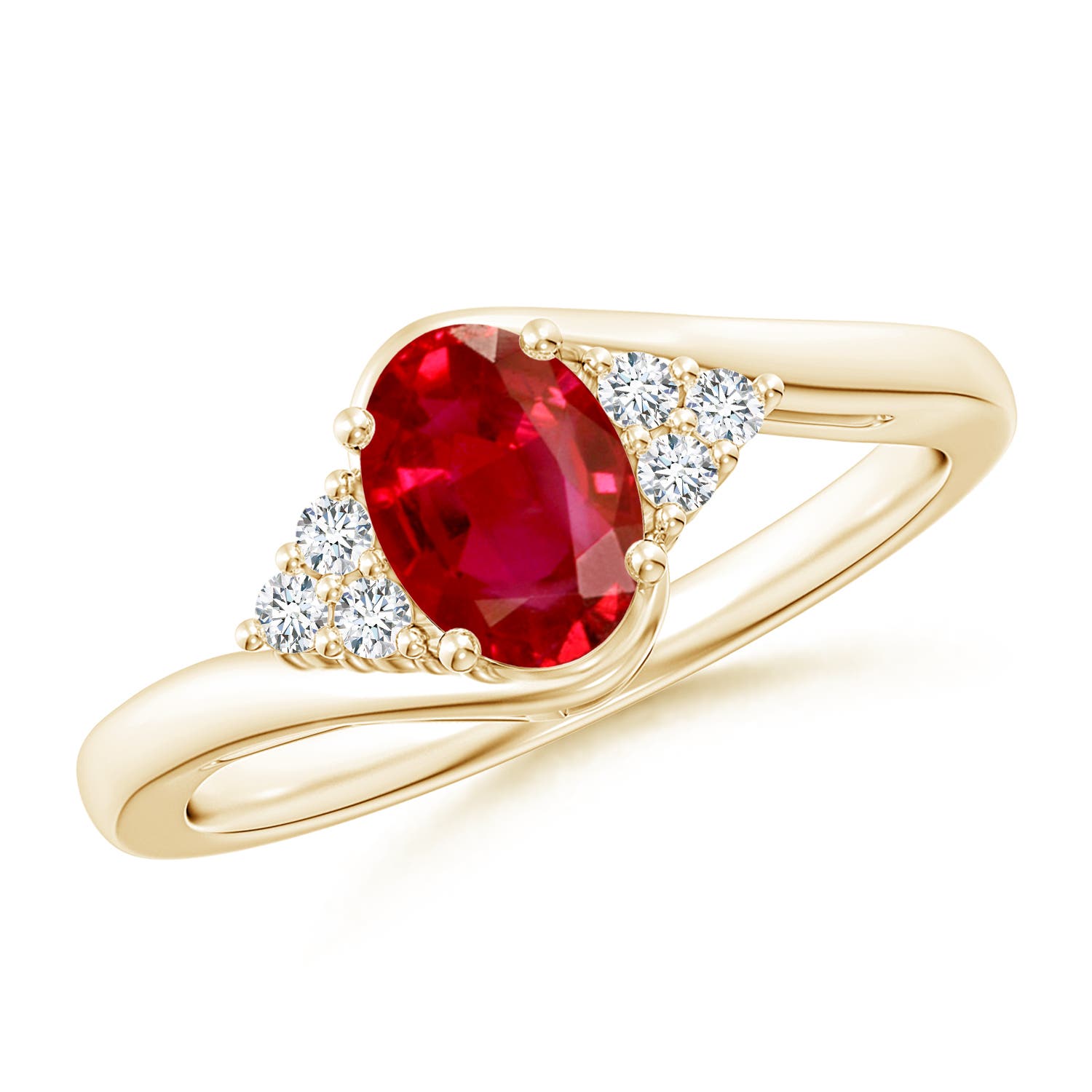 AAA - Ruby / 1.11 CT / 14 KT Yellow Gold