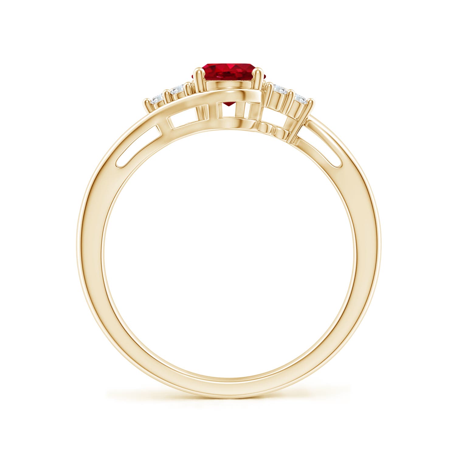 AAA - Ruby / 1.11 CT / 14 KT Yellow Gold