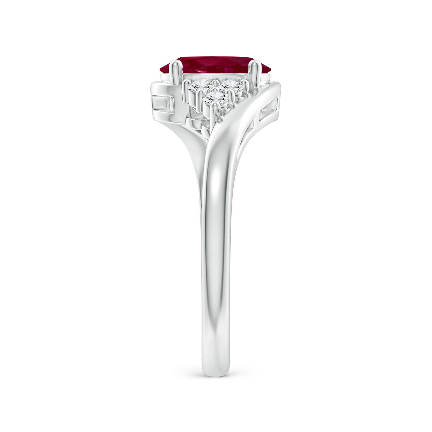 A - Ruby / 1.42 CT / 14 KT White Gold