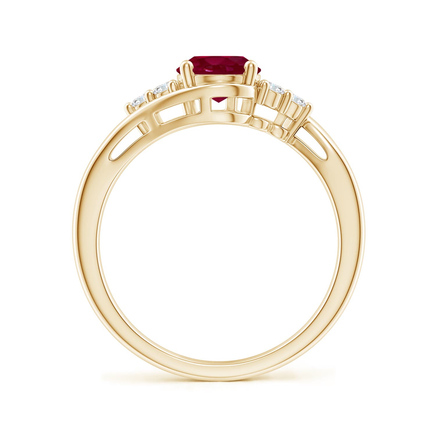 A - Ruby / 1.42 CT / 14 KT Yellow Gold