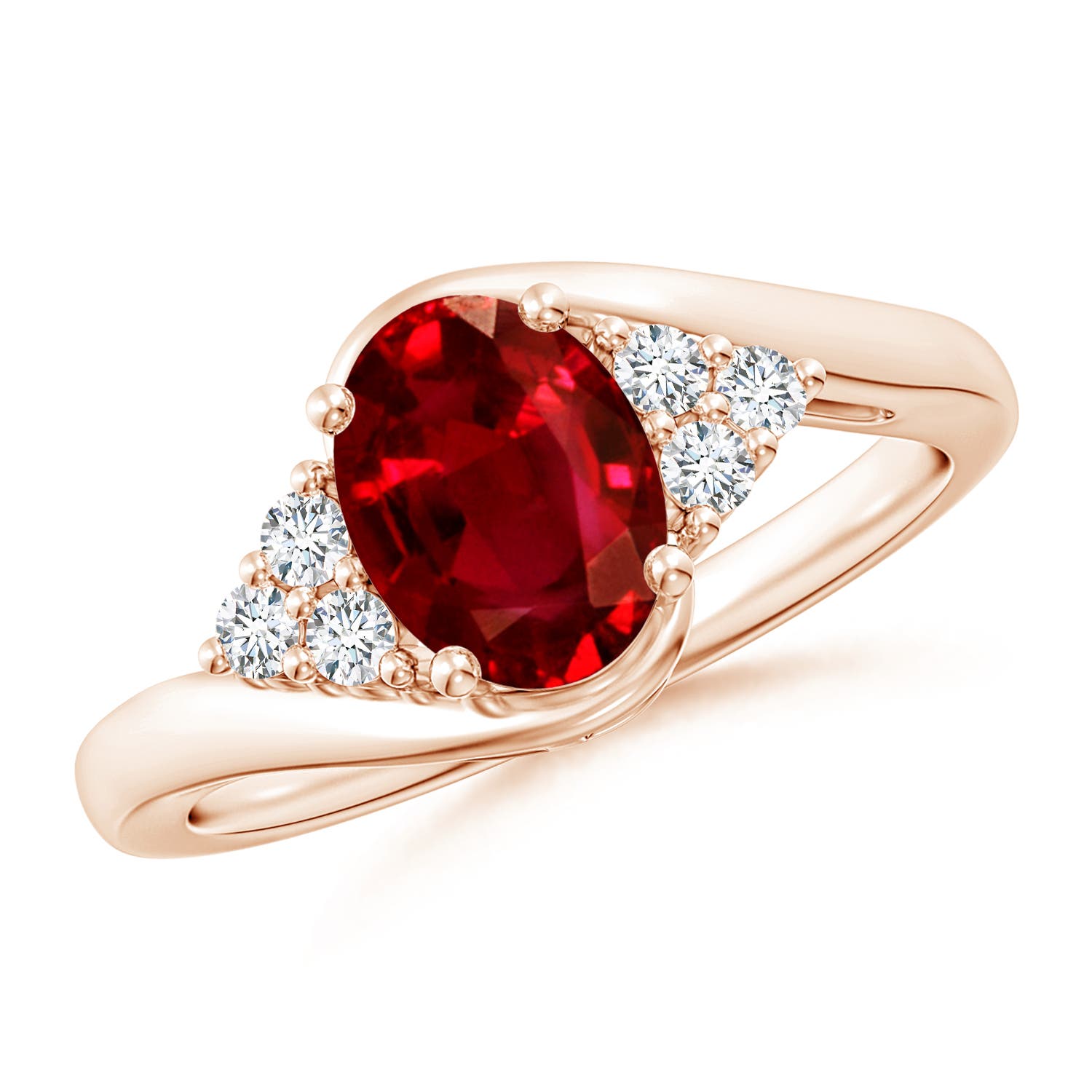 AAAA - Ruby / 1.42 CT / 14 KT Rose Gold