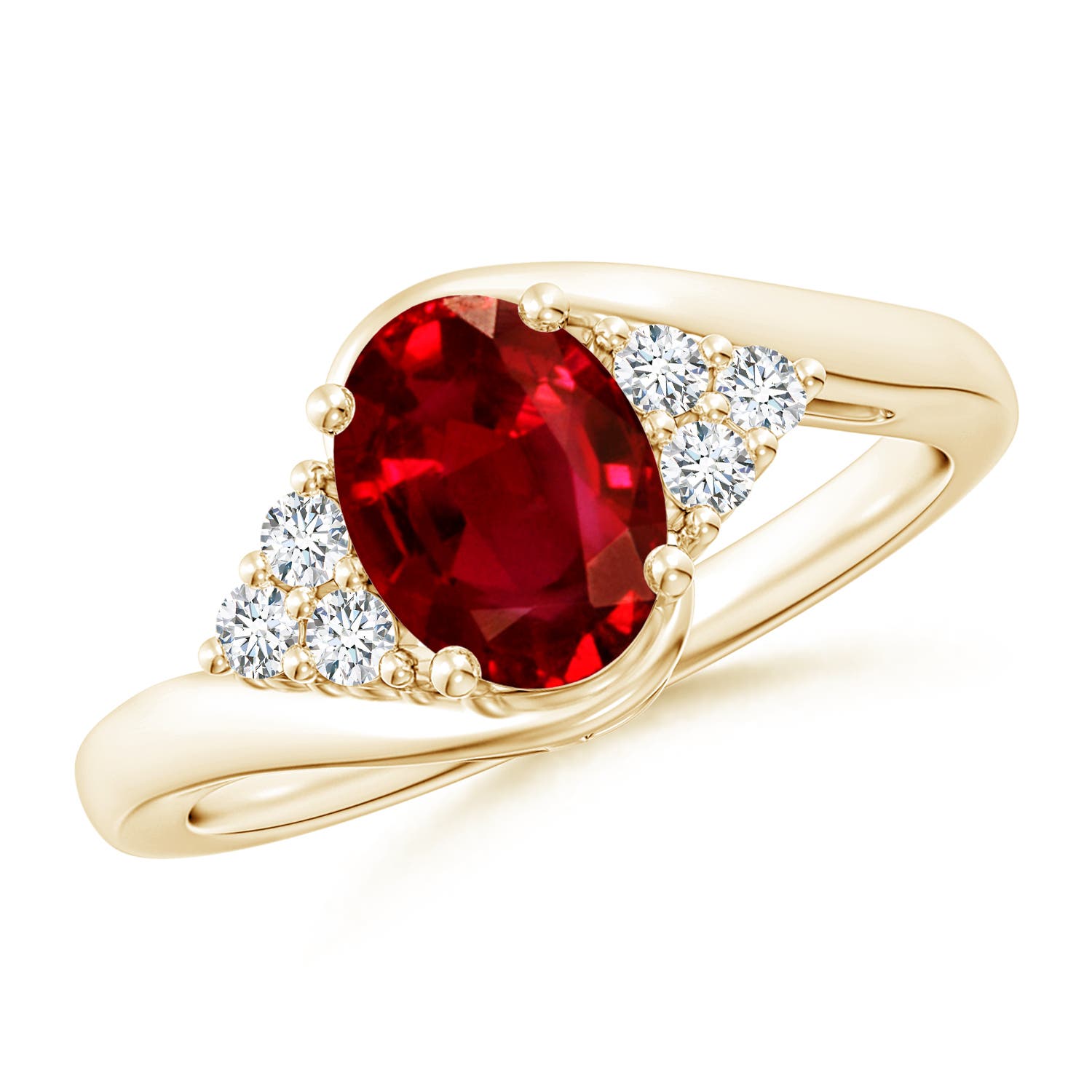 AAAA - Ruby / 1.42 CT / 14 KT Yellow Gold