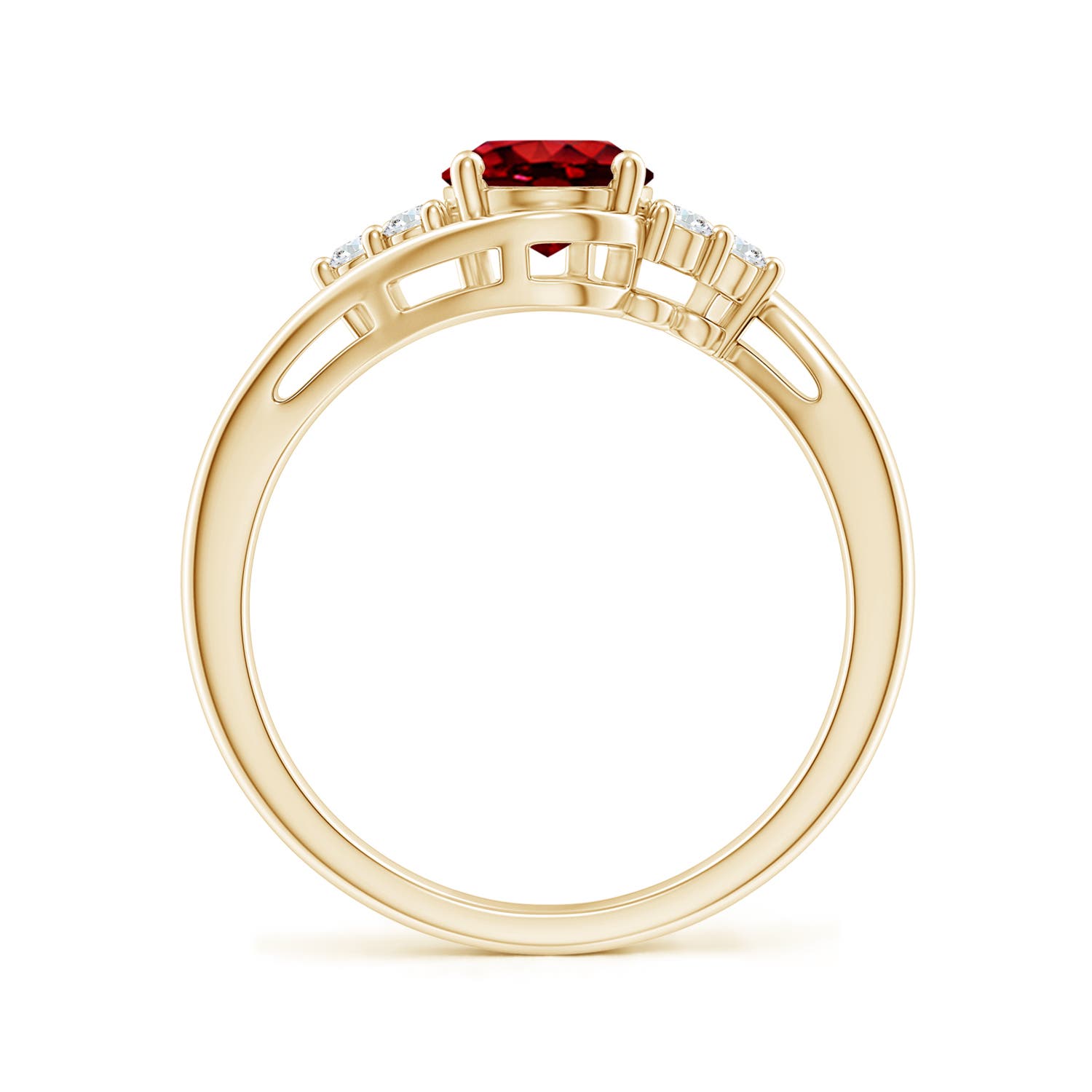 AAAA - Ruby / 1.42 CT / 14 KT Yellow Gold