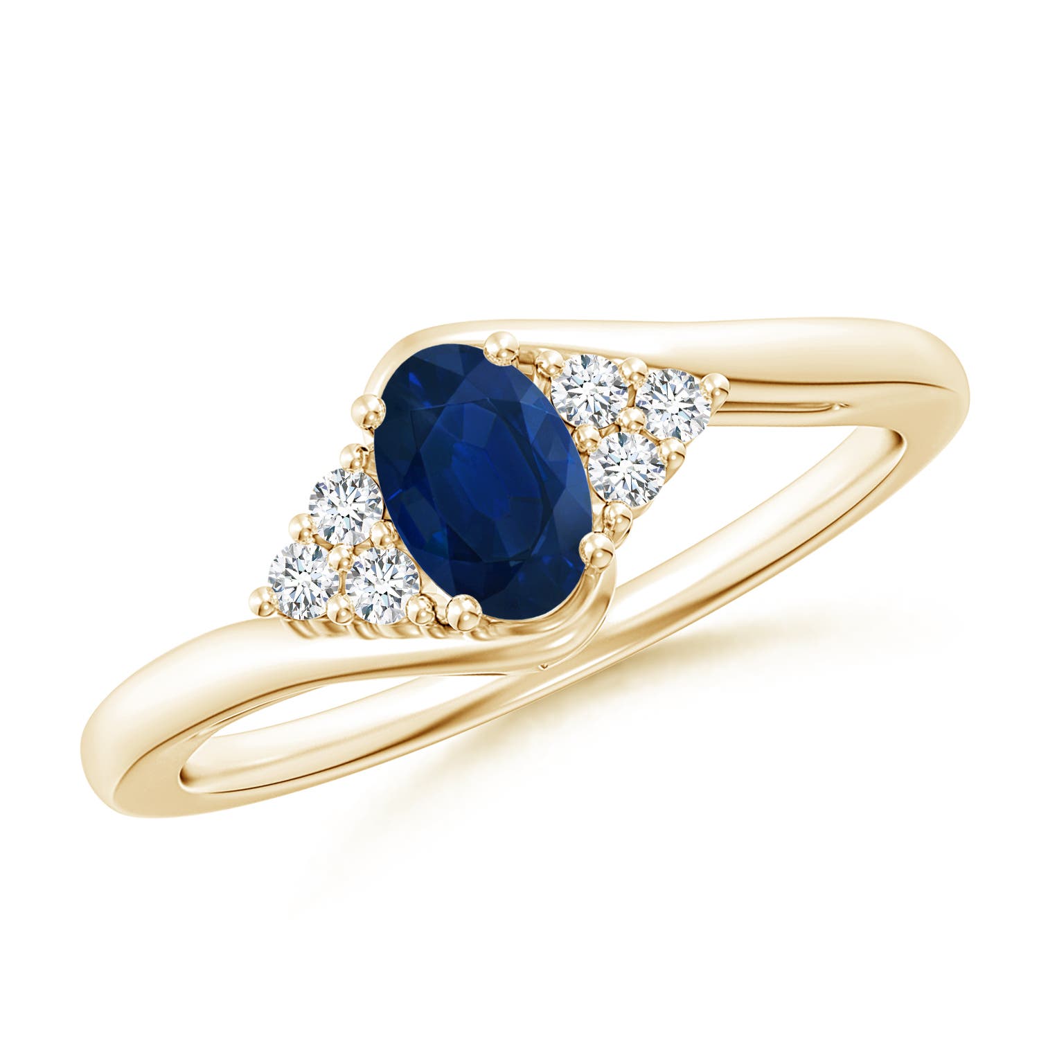 AA - Blue Sapphire / 0.68 CT / 14 KT Yellow Gold