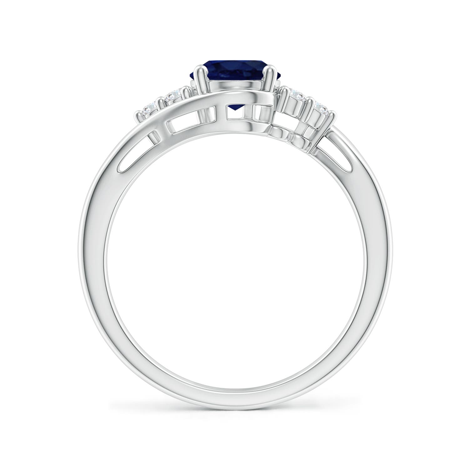 A - Blue Sapphire / 1.72 CT / 14 KT White Gold