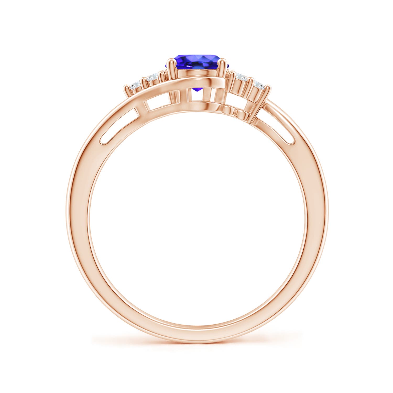 AAA - Tanzanite / 0.91 CT / 14 KT Rose Gold