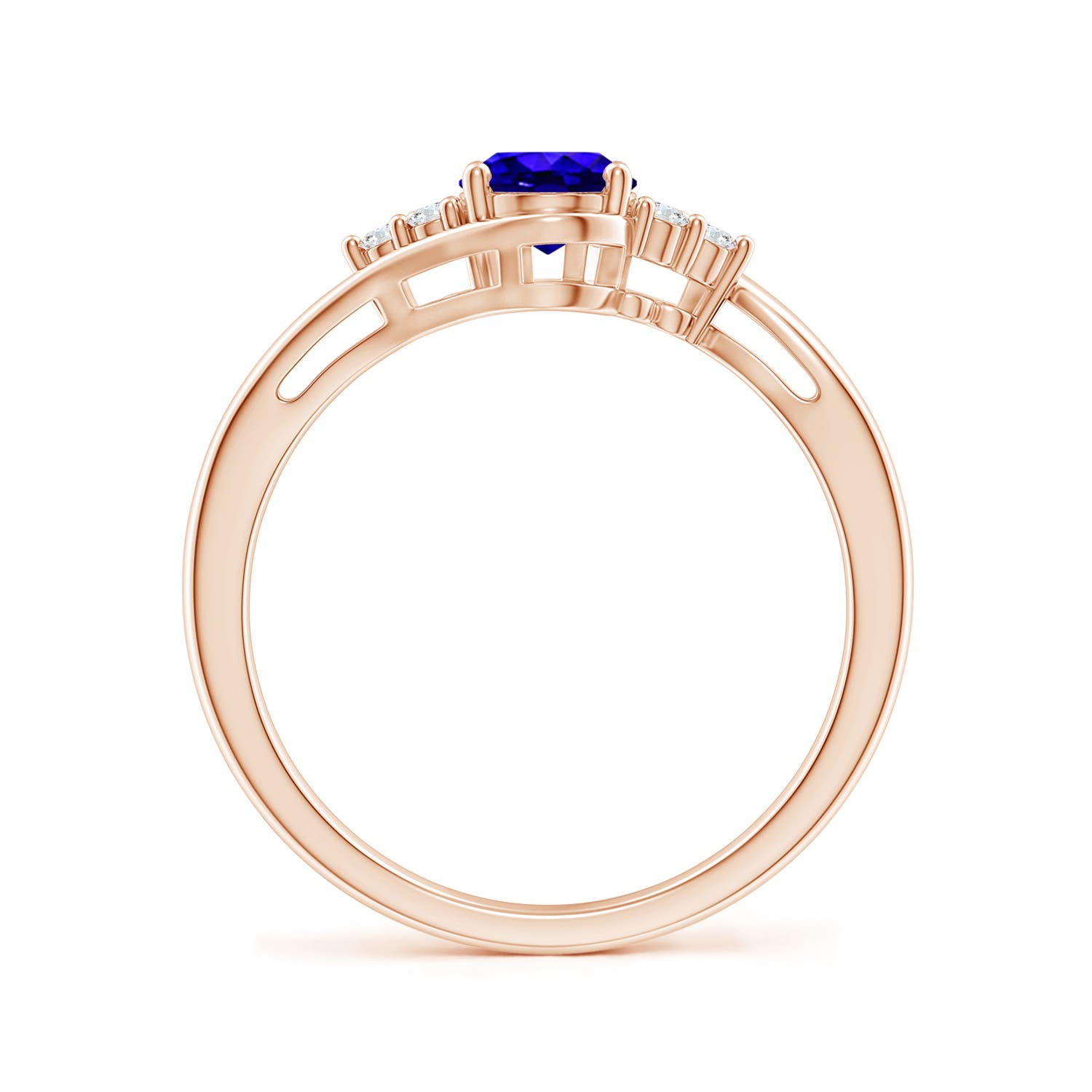 AAAA - Tanzanite / 0.91 CT / 14 KT Rose Gold