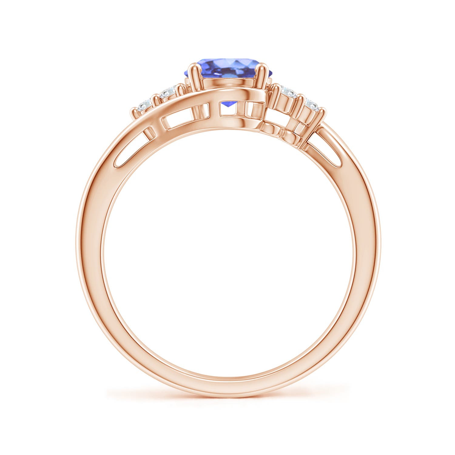 A - Tanzanite / 1.42 CT / 14 KT Rose Gold