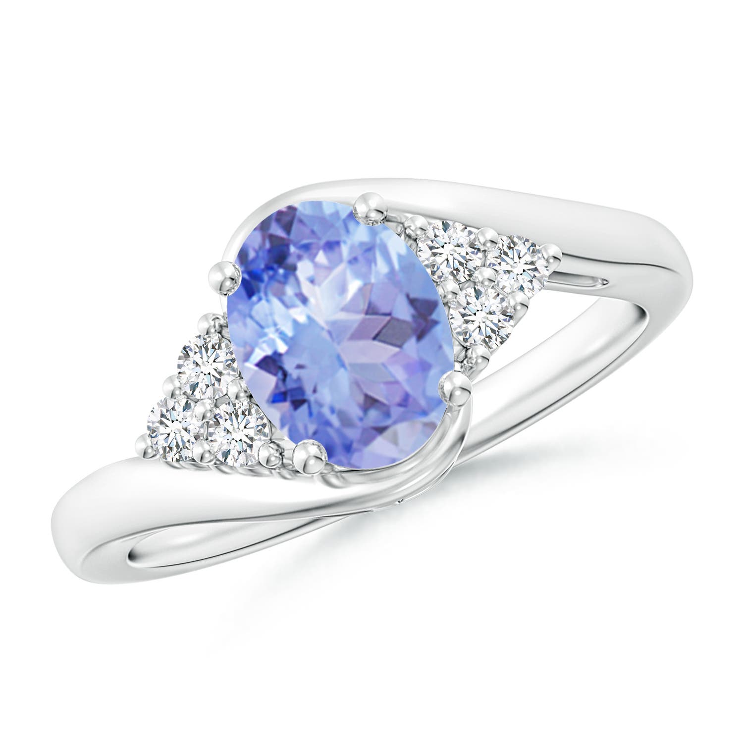 A - Tanzanite / 1.42 CT / 14 KT White Gold