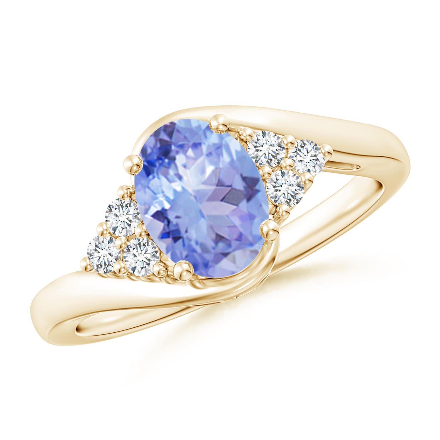 A - Tanzanite / 1.42 CT / 14 KT Yellow Gold