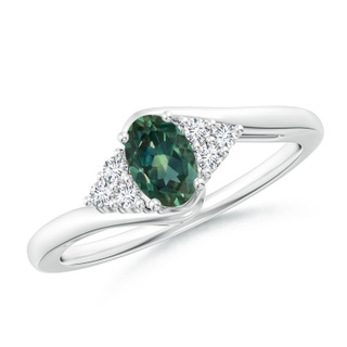 Oval AA Teal Montana Sapphire