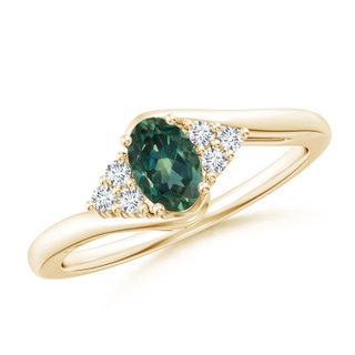 Oval AA Teal Montana Sapphire