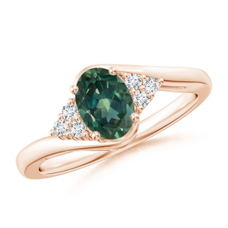 Oval AA Teal Montana Sapphire
