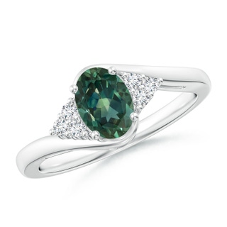 Oval AA Teal Montana Sapphire