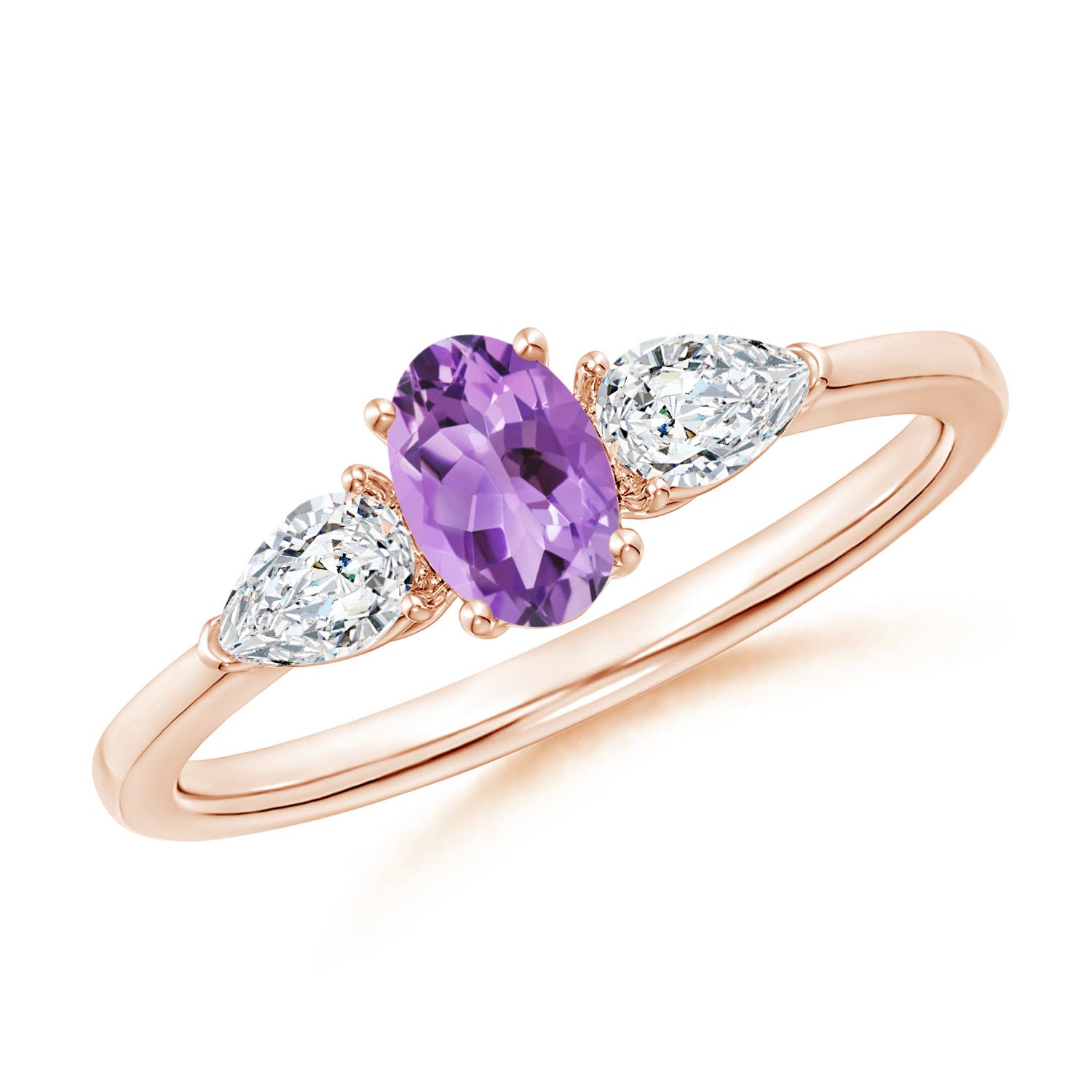 A - Amethyst / 0.8 CT / 14 KT Rose Gold