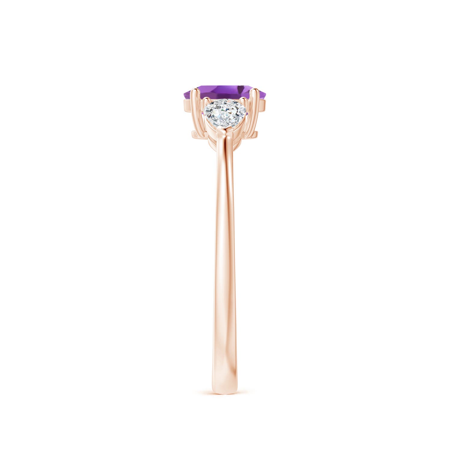 A - Amethyst / 0.8 CT / 14 KT Rose Gold