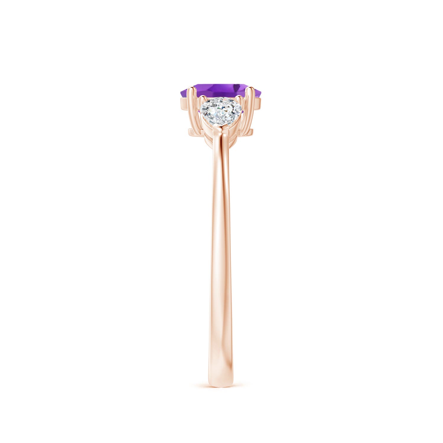 AA - Amethyst / 0.8 CT / 14 KT Rose Gold