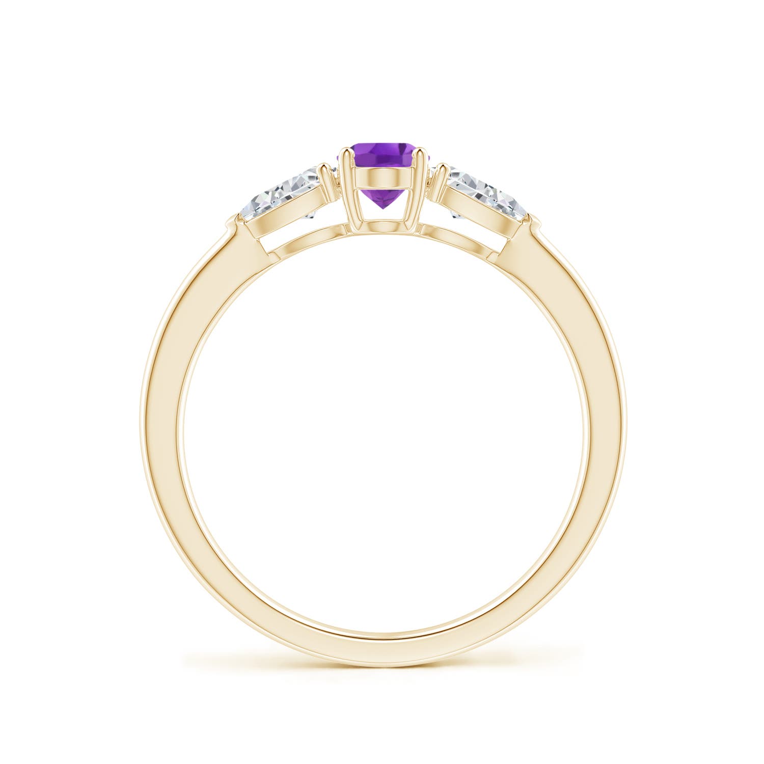 AA - Amethyst / 0.8 CT / 14 KT Yellow Gold